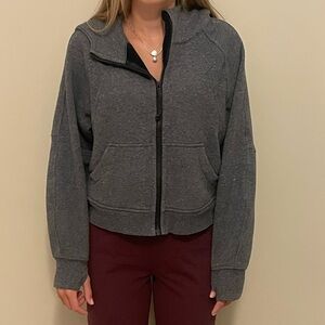 Lululemon full zip cropped scuba hoodie